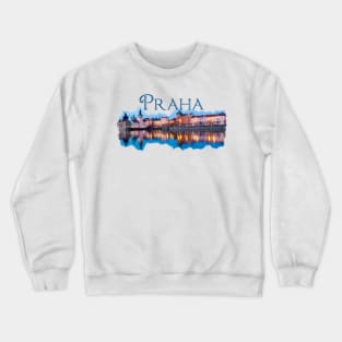 Praha: Evening Skyline Crewneck Sweatshirt